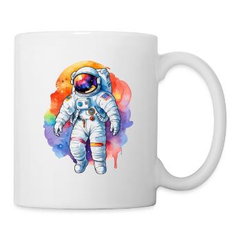 Aquarelle d’astronaute Aquarelle - Mug blanc - blanc - Droite