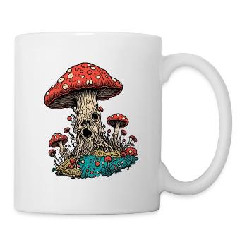 Mushroom / Mushroom / Meadow / Forest / Goa / Psy - Mug - white - Right