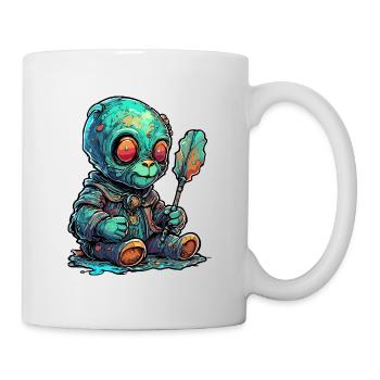 Astronaut / Space / Animal / Bear / Spaceship - Mug - white - Right