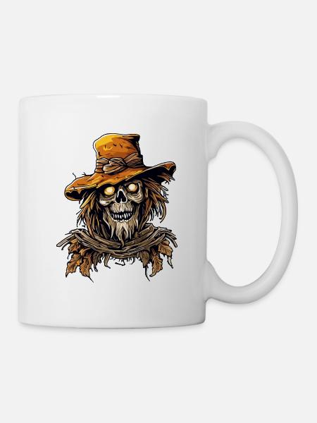 Vogelscheuche / Erntehelfer / Maisfeld / Feld - Tasse - Weiß