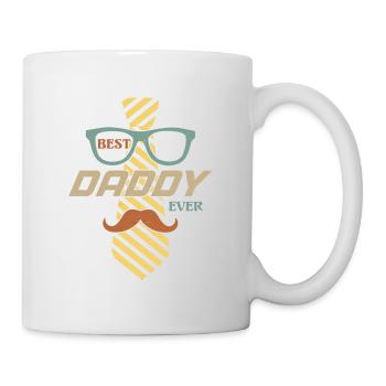 Dictons et blagues de papa - Mon père le super-héros - Mug blanc - blanc - Droite