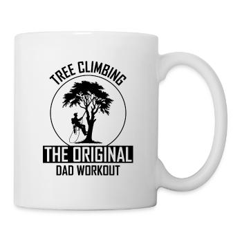 Baumpfleger Vater Baumchirurg Kletterer Klettertrimmer - Tasse - Weiß - Rechts