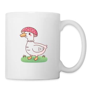 Mignon champignon champignon canard - Mug blanc - blanc - Droite