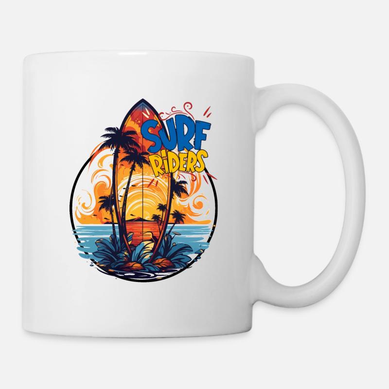 SURF RIDERS! - Mug blanc - blanc
