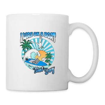 J’étais sur un bateau ce jour-là - Mug blanc - blanc - Droite