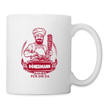 T Shirt Design Toujours là pour vous - Mug blanc - blanc - Droite