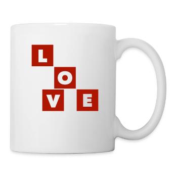 LOVE - Tasse - Weiß - Rechts