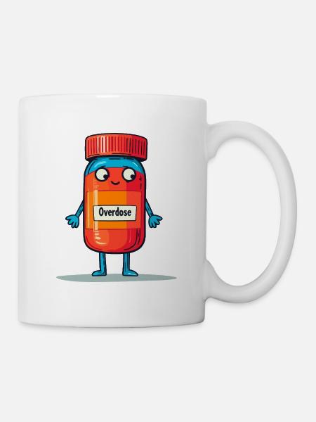 Overdose Buddy - Tasse - Weiß