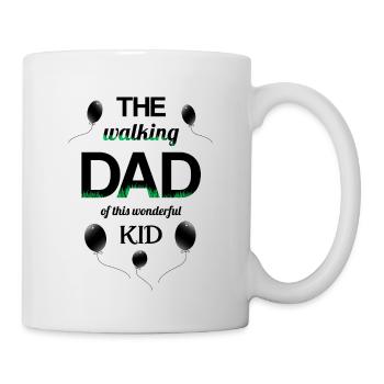 Walking Dad Kid Proud Dad Child - Mug - white - Right