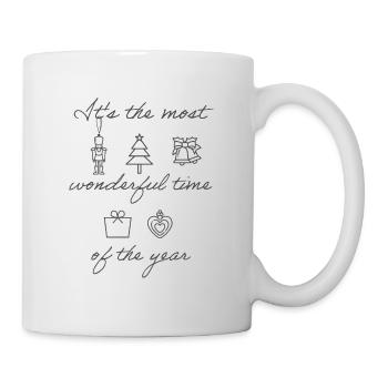Wonderful christmastime - Tasse - Weiß - Rechts