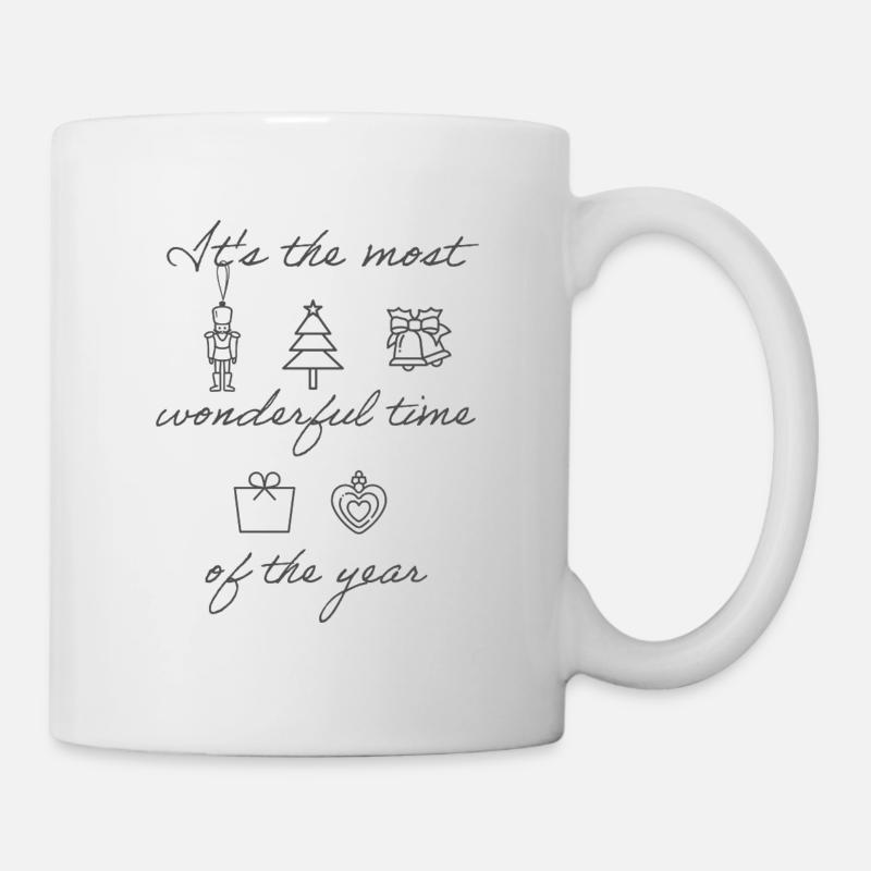 Merveilleux temps de Noël - Mug blanc - blanc