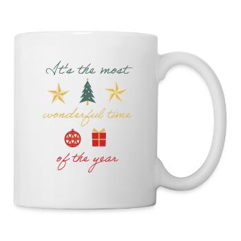 Wunderbare Weihnachtszeit - Tasse - Weiß - Rechts
