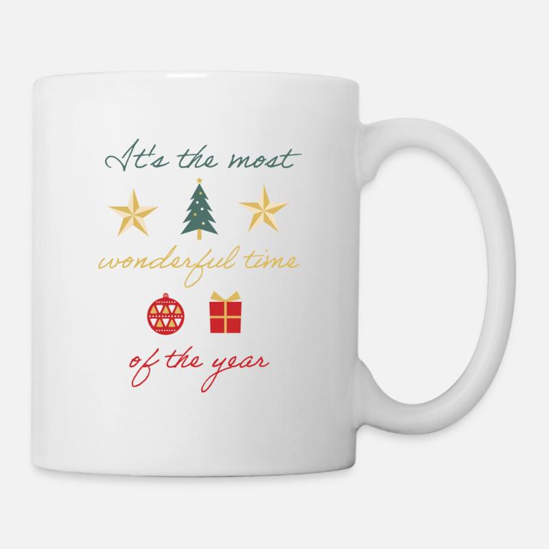 Merveilleux temps de Noël - Mug blanc - blanc