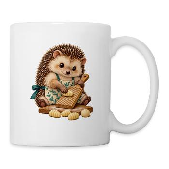 Igel formt Gnocchi am Rillenbrett - Tasse - Weiß - Rechts