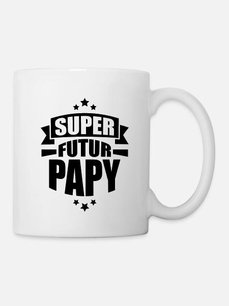 super futur papy - Mug blanc - blanc