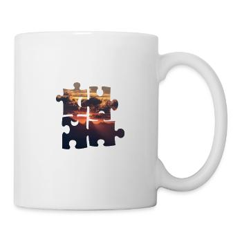 sunset / sunrise sky puzzle idée cadeau - Mug blanc - blanc - Droite
