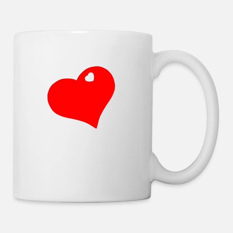 Herzchen Herz - Tasse - Weiß