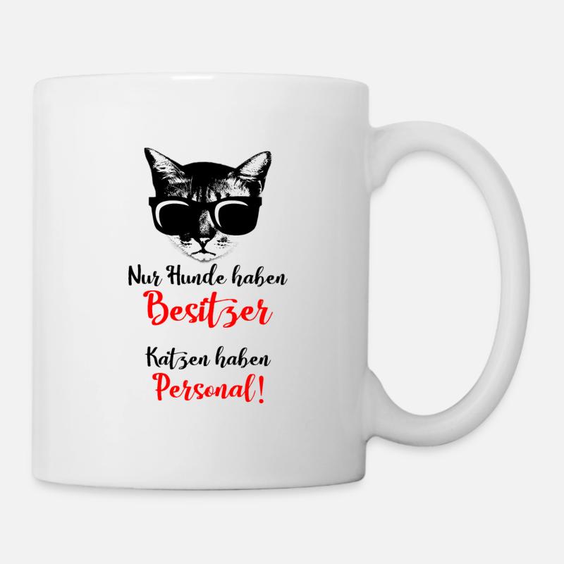 Katze, Katzen - Tasse - Weiß