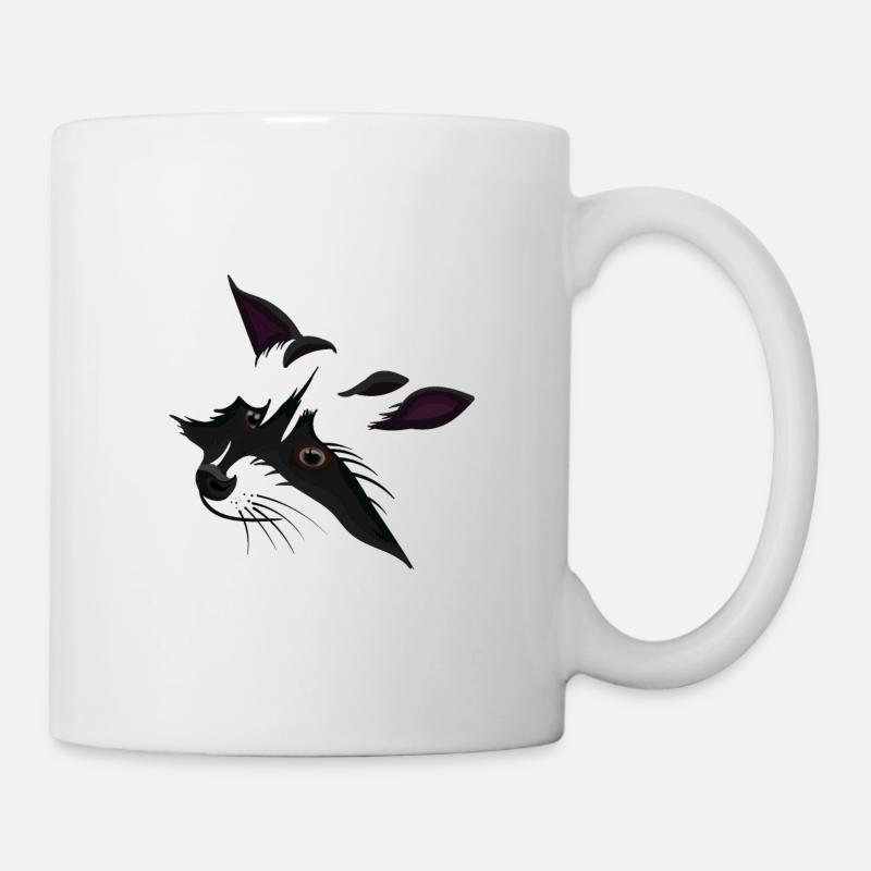 raton laveur - Mug blanc - blanc