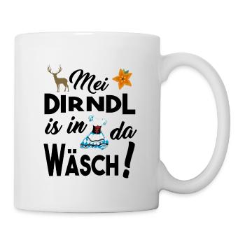 Dirndl Damen - Dirndl in da Wäsch - Tasse - Weiß - Rechts