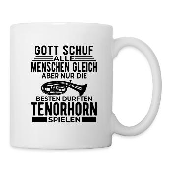 Tenorhorn Blechblasinstrument Musikinstrument - Tasse - Weiß - Rechts