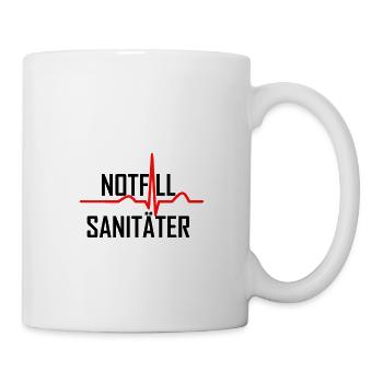 Notfallsanitäter Sinusrhythmus - Tasse - Weiß - Rechts