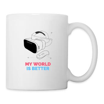 My world is better VR glasses - Mug - white - Right