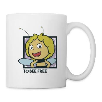 Biene Maja Frei Sein To Bee Free - Tasse - Weiß - Rechts