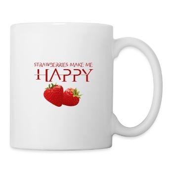 Fraise - Mug blanc - blanc - Droite