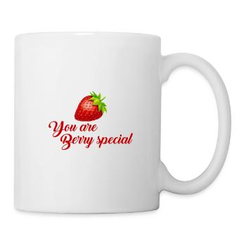 fraise - Mug blanc - blanc - Droite