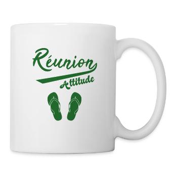 Réunion Attitude - Cadeau Ile De La Réunion - Mug blanc - blanc - Droite