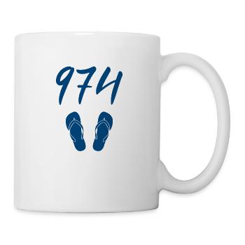 La Réunion 974 - Cadeau Ile De La Réunion - Mug blanc - blanc - Droite