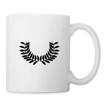 Kranz - Tasse - Weiß - Rechts