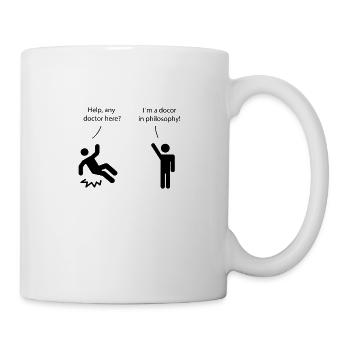 Doktor der Philosophie - Tasse - Weiß - Rechts