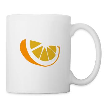 Orange - Tasse - Weiß - Rechts