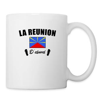 La Réunion D'abord - Ile De La Réunion 974 - Mug blanc - blanc - Droite
