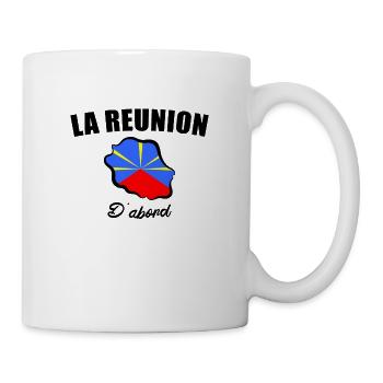 La Réunion D'abord - Ile De La Réunion 974 - Mug blanc - blanc - Droite
