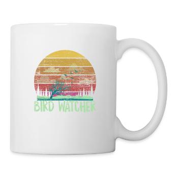 Vogelbeobachter - Tasse - Weiß - Rechts