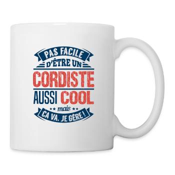 Pas Facile D'Être Un Cordiste Aussi Cool - Mug blanc - blanc - Droite