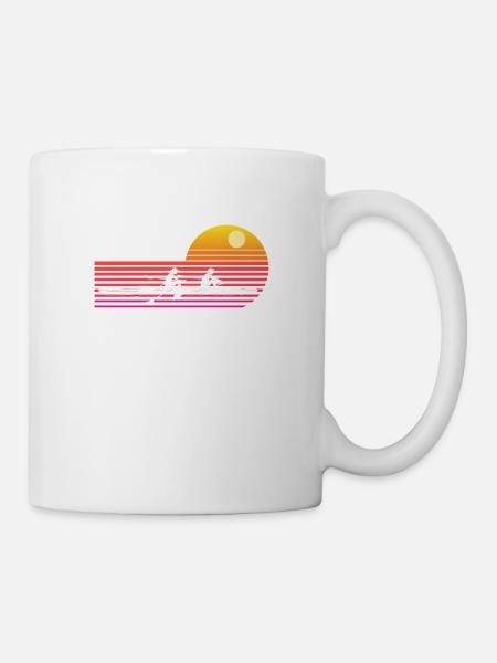 Cadeau d'aviron vintage - Mug blanc - blanc