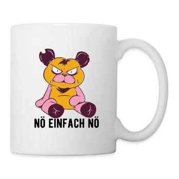 Nö einfach Nö Lustiger Bären Spruch - Tasse - Weiß - Rechts