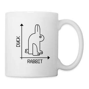 Canard ou lapin - Mug blanc - blanc - Droite