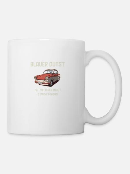 TRABI 500  500 Zweitakt 2Takt Blauer Dunst - Tasse - Weiß