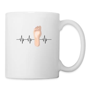 Fußpflege Podologin Nageldesignerin Kosmetik - Tasse - Weiß - Rechts