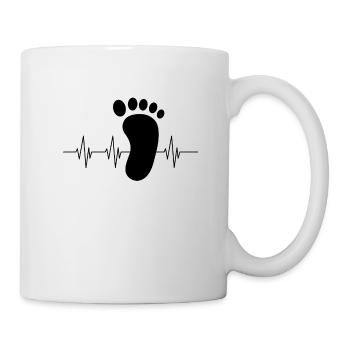 Fußpflege Podologin Nageldesignerin Kosmetik - Tasse - Weiß - Rechts
