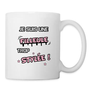 Grande filleule trop stylée ! cadeau pour filleule - Mug blanc - blanc - Droite