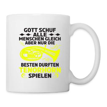 Tenorhorn Blechblasinstrument Musikinstrument - Tasse - Weiß - Rechts