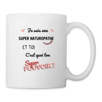 super naturopathe - idée cadeau naturopathe - Mug blanc - blanc - Droite