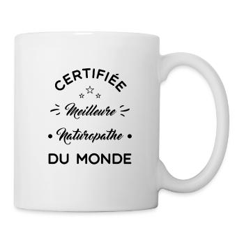 certifiée meilleure naturopathe du monde - Mug blanc - blanc - Droite