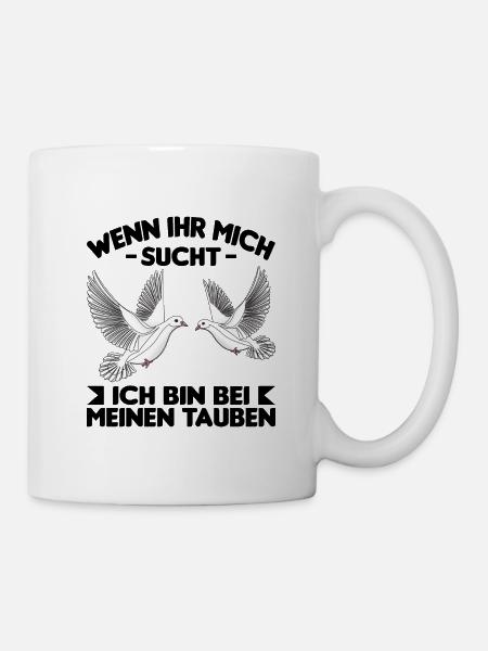 Taubenschlag Brieftaube Taube Tauben - Tasse - Weiß
